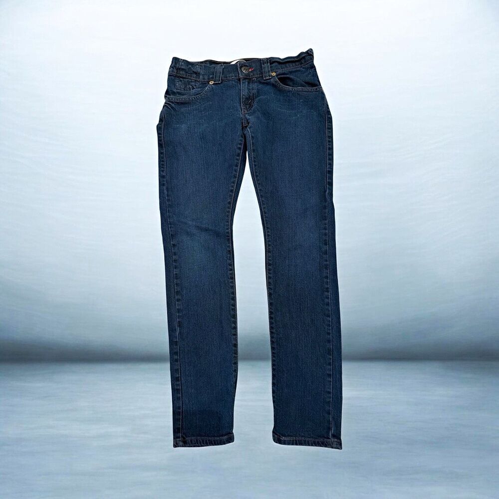 Levi Strauss & Co Girls Slouch Skinny Fit Dark Wash Blue Denim Jeans Size 7